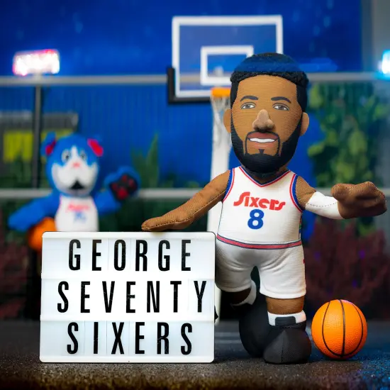Bleacher Creatures Philadelphia 76ers Paul George 10" Plush Figure (City Edition '24-'25) {2}
