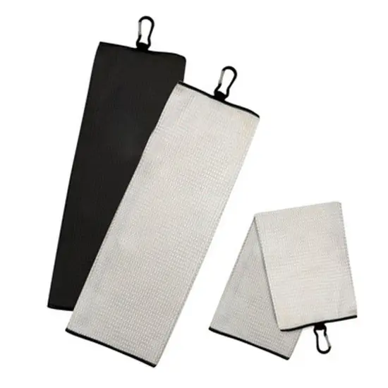 Carmel Towel Company&reg; Fairway Trifold Golf Towel Black {3}