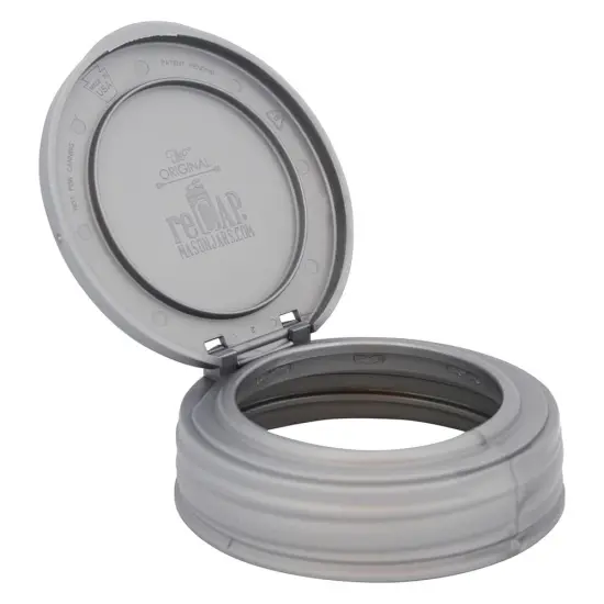 reCAP Mason Jar Lid Flip Cap, Regular Mouth, Made in USA, Leak-proof and Freezer-proof {1}