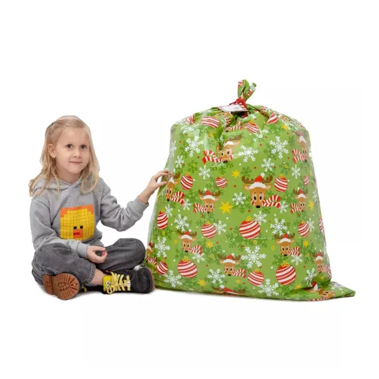 Kitcheniva 8 Pcs Christmas Party Plastic Big Gift Bags 36" x 44" {2}