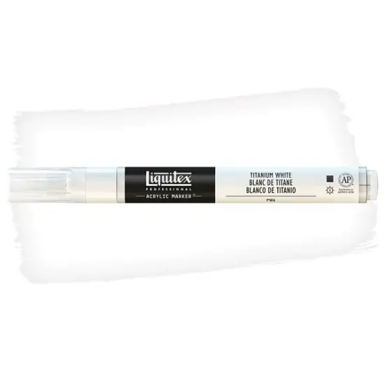 Liquitex Professional Paint Marker Fine (2mm) - Titanium White Yellow {1}