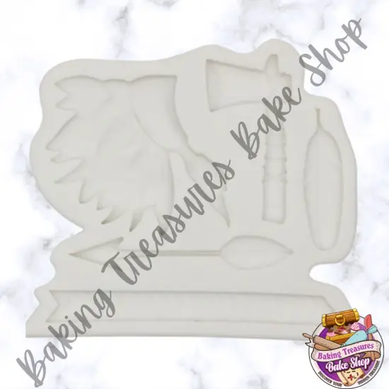 Native American Warrior Silicone Mold {4}