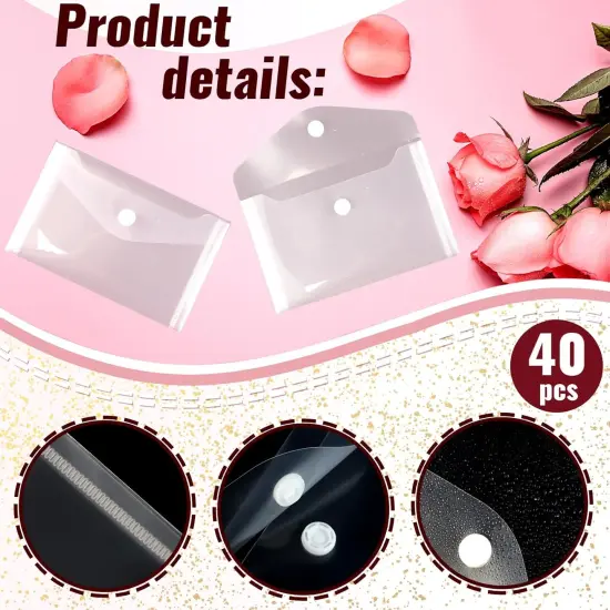 Reusable Small Plastic Envelopes - 40 PACKS {2}