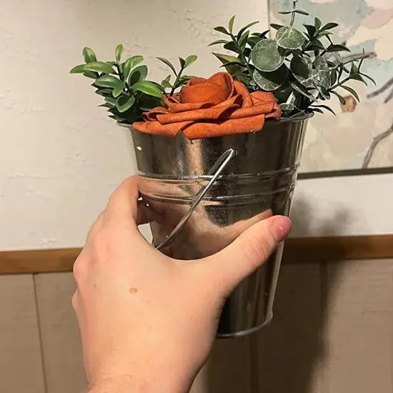 Galvanized Mini Buckets - Tin Pails {3}