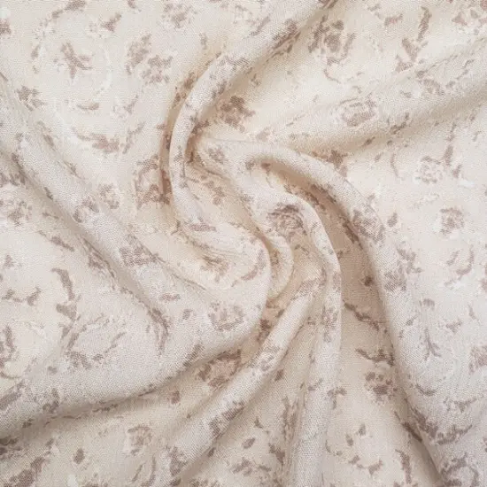 1 Yard Taupe Rayon Crinkle Fabric Light and Airy with Gentle Drapey Texture for Dresses Blouses and Skirts 50/52 Inch Width {1}