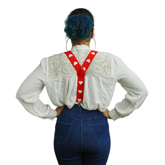 Valentine's Day Heart Adult Costume Suspenders {6}