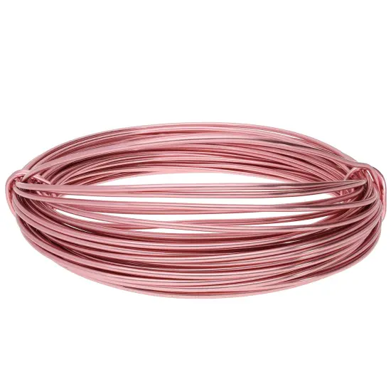 The Beadsmith 12-Gauge Anodized Aluminum Wire for Jewelry Making, Metal Wire for Wrapping Rose Gold {2}