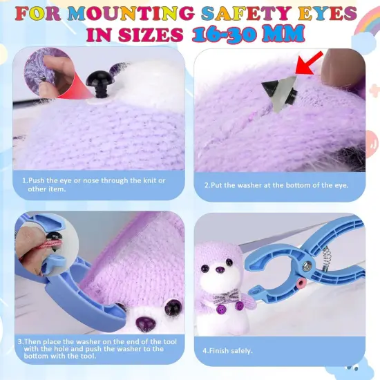 Safety Eyes for Crocheting Auxiliary (BLUE) {3}