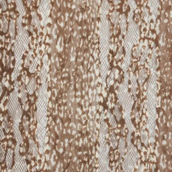 1 Yard Stretch Mocha Beige Lace Fabric, 58/60" Wide Soft Lightweight Material for Apparel & D&eacute;cor {2}