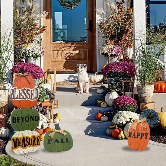 Outdoor Fall Decorations for Home {4}