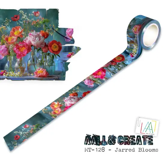 AALL And Create Layer-It-Up Washi Tape-Jarred Blooms {1}