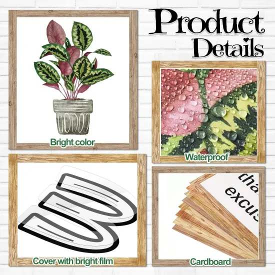 Bookshelf Bulletin Board Set Plant {2}