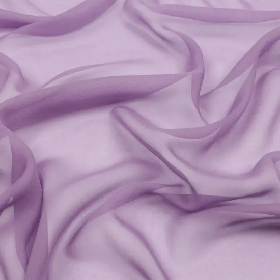 1 Yard Dusk Mauve Premium Silk Chiffon Solid Lightweight Fabric 44 Inch Width {1}