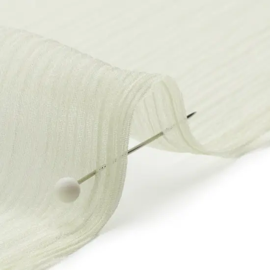 1 Yard Fairest Jade Crinkled Silk Chiffon Sheer Lightweight Fabric, 43 Inches Wide {2}