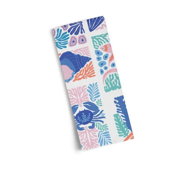 Modern Coastal Cotton Kitchen Tea Towel {4}