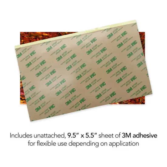 Shell Veneer, 5.5 x 9.5 inches | WMOP, BMOP, Abalone | Includes 3M Adhesive Sheet for Application, Great for Inlay Projects Copper Red {3}