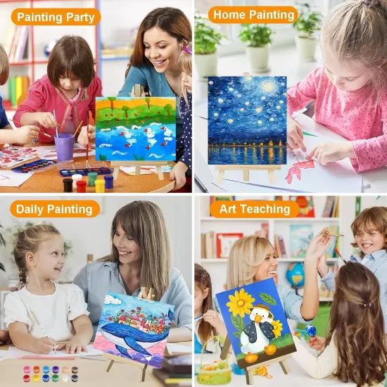 10 Pack Canvas Painting Kit for Adults {4}