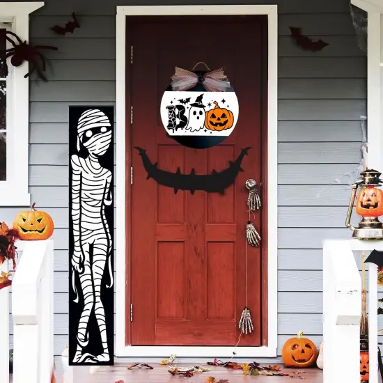 Halloween Stencils - Skeleton, Welcome Stencil, Boo, Trick or Treat {3}