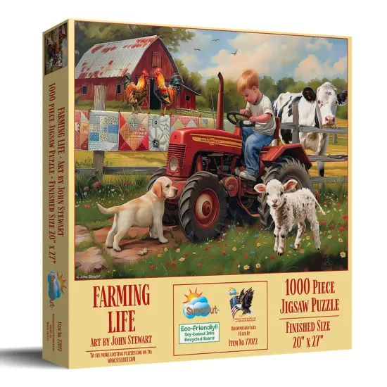 Sunsout Farming Life 1000 pc Jigsaw Puzzle 77072 {3}