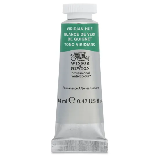 Winsor & Newton Professional Watercolor - Viridian Hue, 14 ml Tube {1}