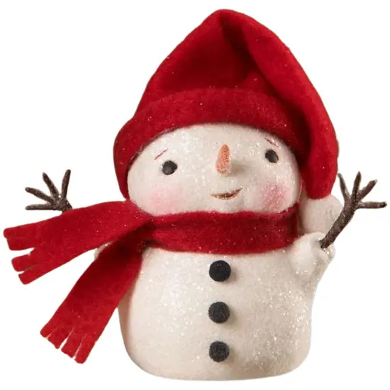 Warm and Cozy Wire Arms Snowman 4.5" {2}