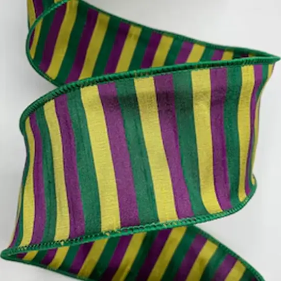 Green Carnival Themed Ribbons 2.5" x 10 yd {4}