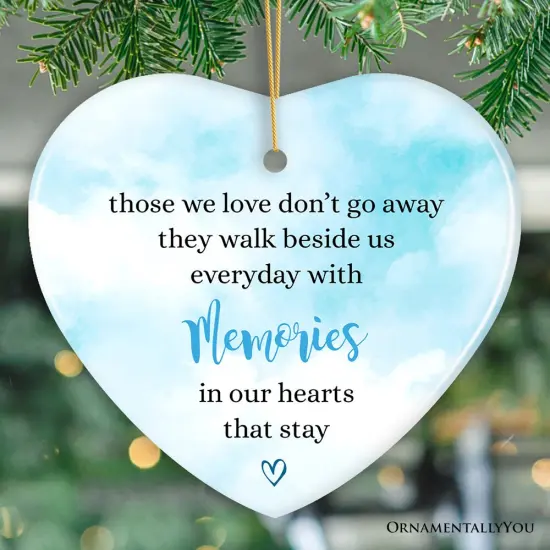 Memories in Our Hearts Ornament, Beloved Remembrance Christmas Gift {2}