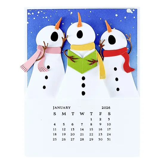 Spellbinders BetterPresss Plate From Wonderland-DIY 2026 Calendar {4}