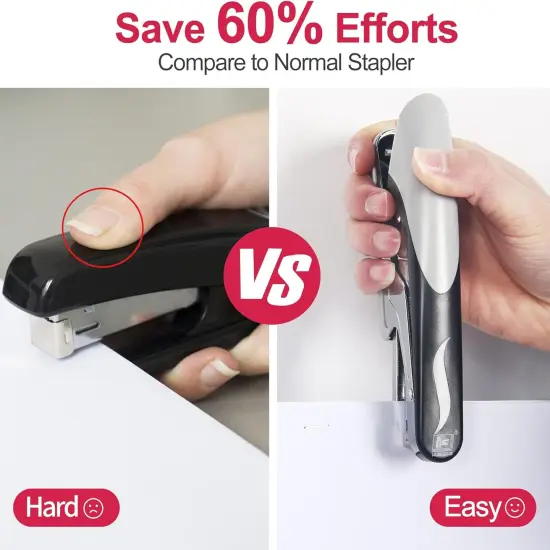 Stapler Heavy Duty with 1000 Staples and Staples Remover, 20 Sheet Capacity, Office Desk Stapler for Stapling Home School Warehouse Handmade, No Jam {3}
