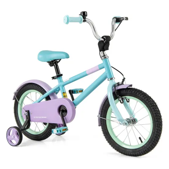 Purple Kids Bike with Adjustable Handlebar and Saddle for Comfortable Riding {2}