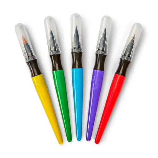 Crayola Project Paintbrush Pens 5/Pkg-Assorted Colors {4}