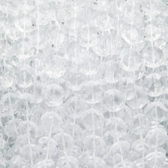 10mm Crystal Chandelier Beads, Clear Garland String for Christmas Tree (100 Ft) {4}