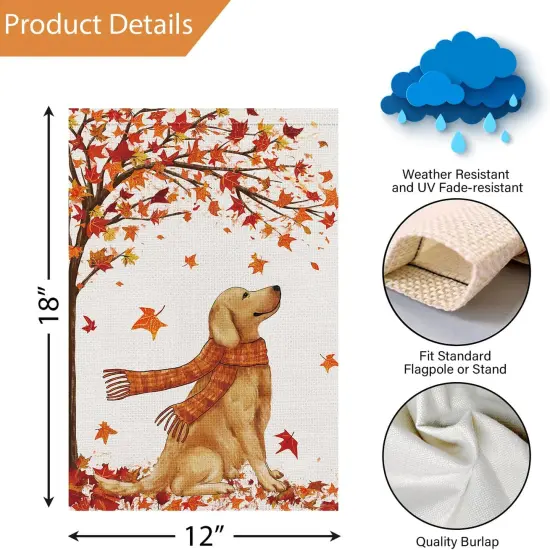 12x18 Inch - Welcome Fall Maple Garden Yard Flag(Multicolor) {2}