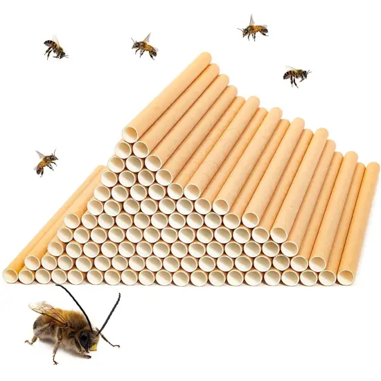 Mason Bee Nest 6mm Cardboard Tubes Refill (6 In, 100-Pack) Brown {1}