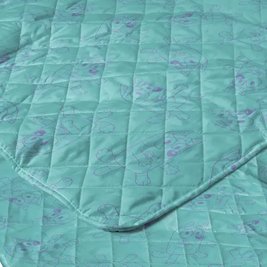 Bluey Quilted Throw Blanket Bingo Dance Party {2}