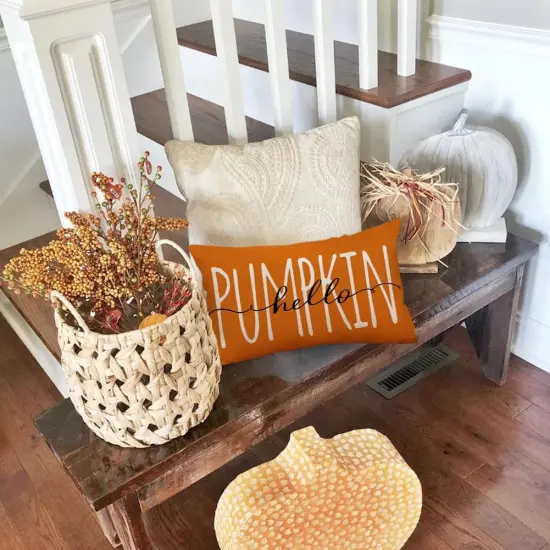 12x20 Inch Autumn Thanksgiving Lumar Outdoor Cushion Case Decoration {6}
