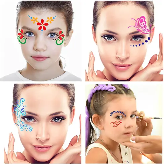 28 Pcs Face Paint Stencils(Mix02) {4}