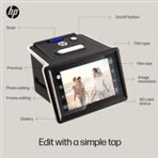 HP FilmScan 22MP Film & Slide Scanner with 5" Touchscreen, Converts Negatives to Digital JPEG {4}