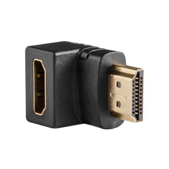 Insten Right Angle 90 Degree HDMI Female to Male Extend Adapter F/M {2}