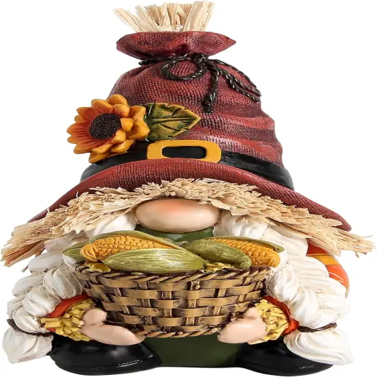 Harvest Gnomes Figurines for Fall Decor(Fall Gnome Women) {1}