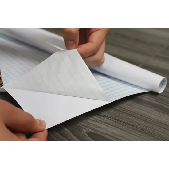 2 Rolls Dry Erase White Board Paper, 78" x 17.5" Wall Sticker Decal, Self-Adhesive Whiteboard Peel & Stick Wallpaper Sheet {4}