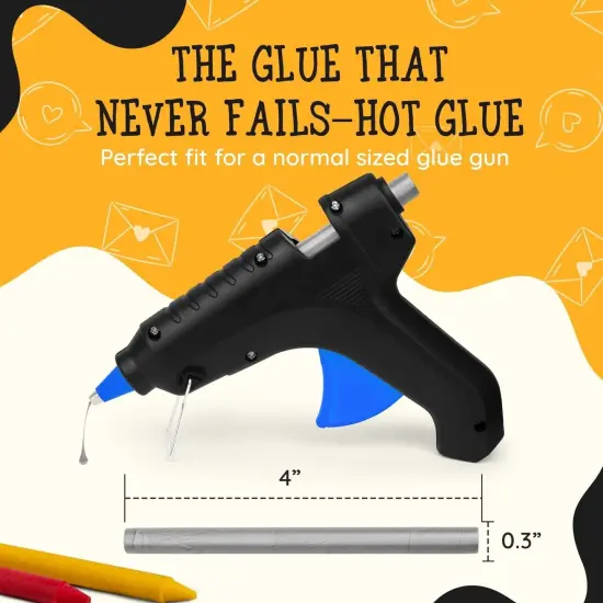 Artellius Premium Sealing Wax Sticks (Bulk 30 Pack) Wax Seal Glue Gun Sticks, Envelope Seal Wax for Stamp Seals - Perfect Wax Seal Sticks for Crafting, Invitations & Letters - Silver {4}