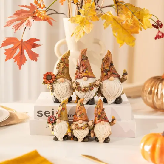 3 Pcs Fall Gnomes Decor for Table Indoor Outdoor(Medium) {5}