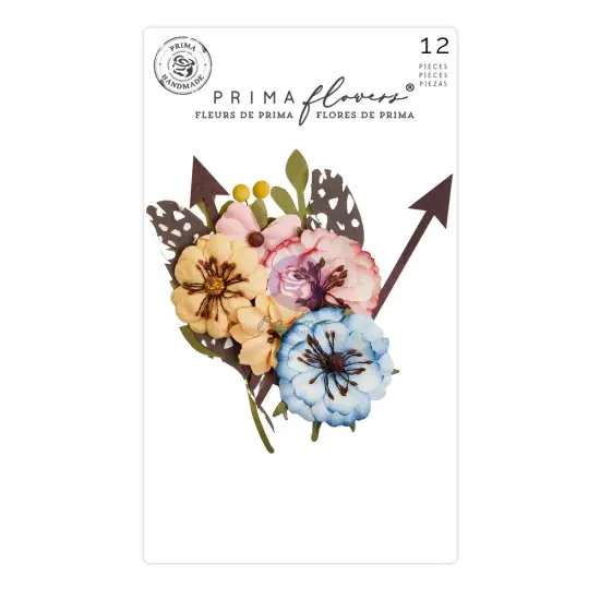 Spring Abstract Collection Flowers - Floral Bliss - 12 pcs mulberry paper  {1}