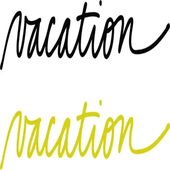 FLOCKED IRON ONS VACATION {1}