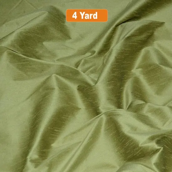 Polyester Silk Fabric Faux Silk Dupioni Fabric Light Olive {1}