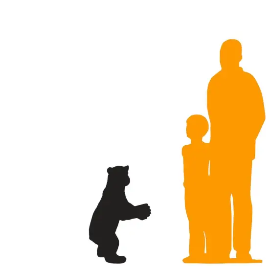 Baby Polar Bear Statue {2}