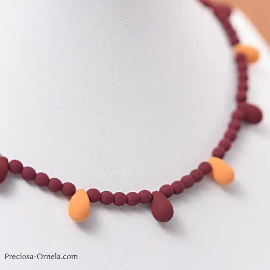 John Bead 114pcs 6x9mm Czech Glass White Alabaster Velvet Drop Bead Strands Soft Orange {5}