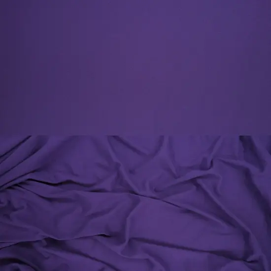 1 Yard Soft DTY Brushed Solid Knit Fabric, Poly Spandex Blend, 58/60&Prime; Wide VIOLET PRISM {1}