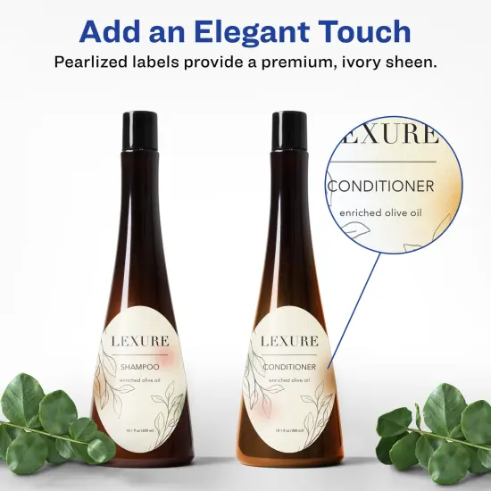 Avery Pearlized Ivory Oval Labels with Sure Feed Technology, 4.25" x 2.5" {2}